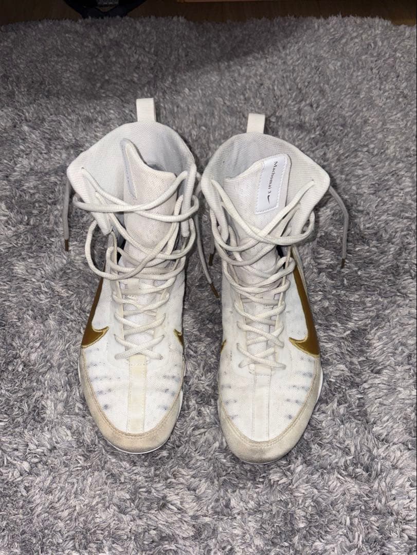 NIKE マチョマイ3【26㎝】 ボクシング シューズ ホワイト/ゴールド