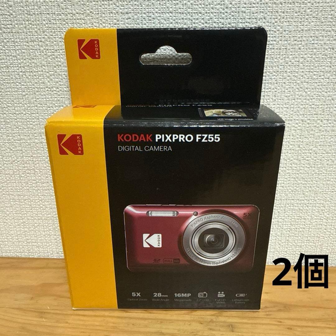 KODAK PIXPRO FZ55 デジタルカメラ 2個セット Amazon | KODAK (コダック) PIXPRO 使いやすい ズーム FZ55-RD 16MP