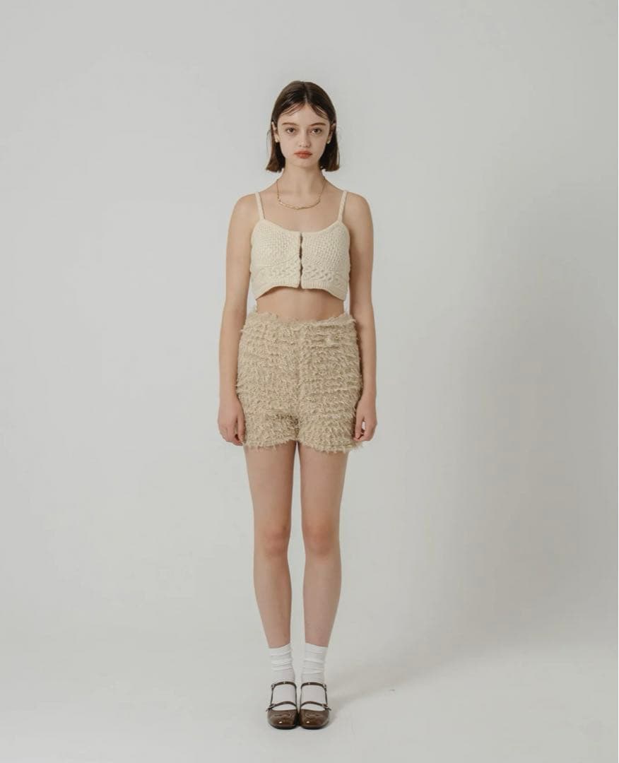 eaphi FLUFFY SHORT PANTS