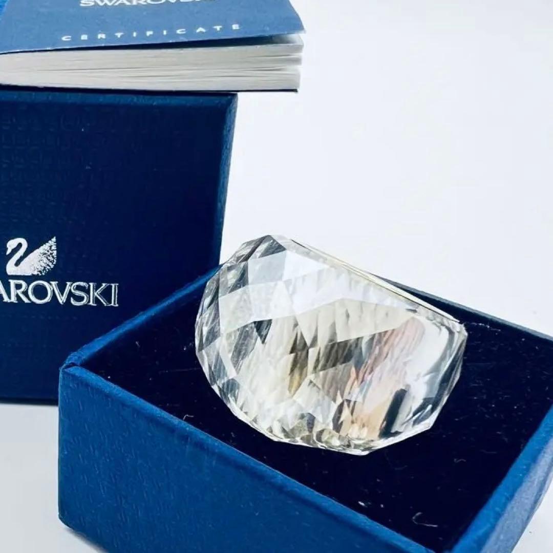 美品 スワロフスキー ニルヴァーナ リング 指輪 クリア US52 箱付