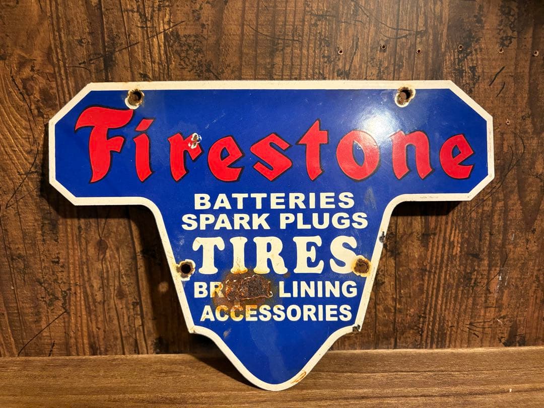 Firestone ヴィンテージ看板 50s〜60sアメリカ製 Firestone ヴィンテージ看板 50s〜60sアメリカ製 Vintage 50s