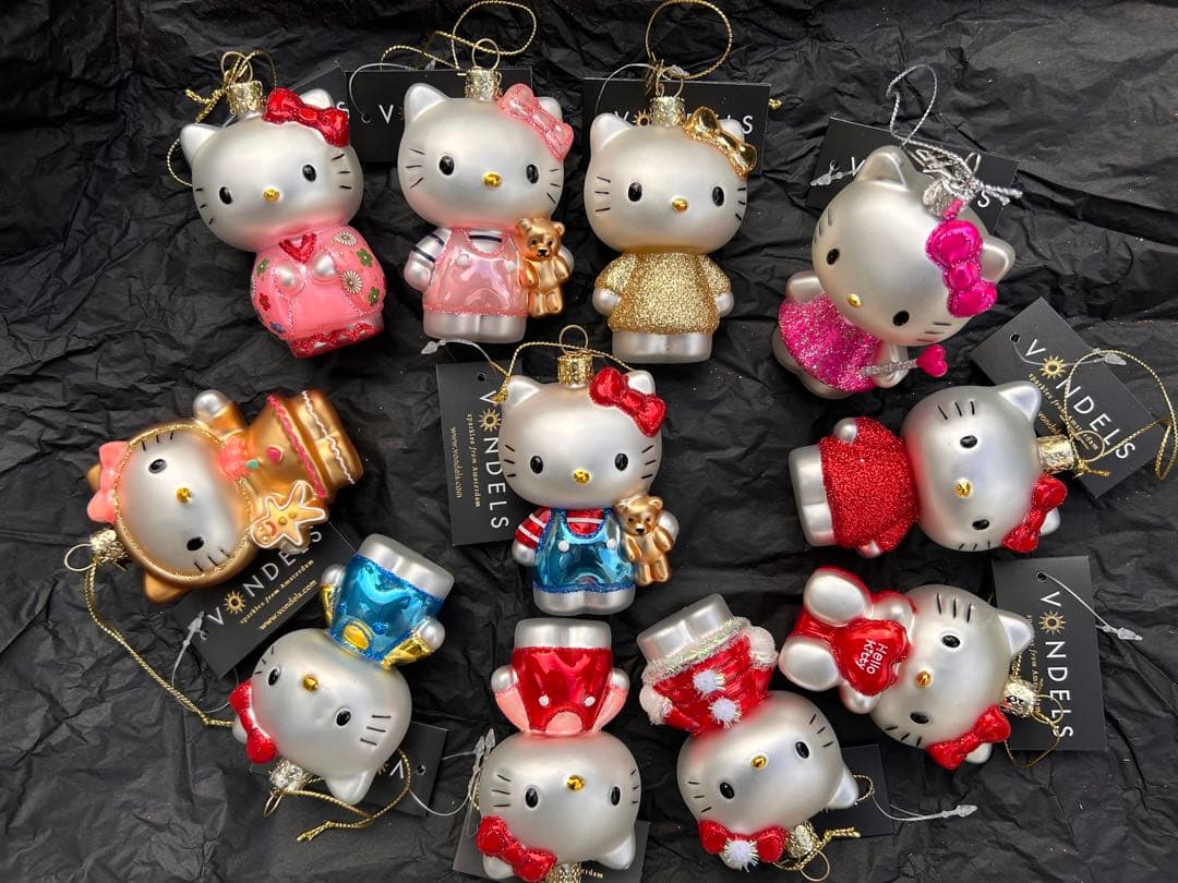 11個セット]ハローキティ vondelsガラスオーナメント 11個セット