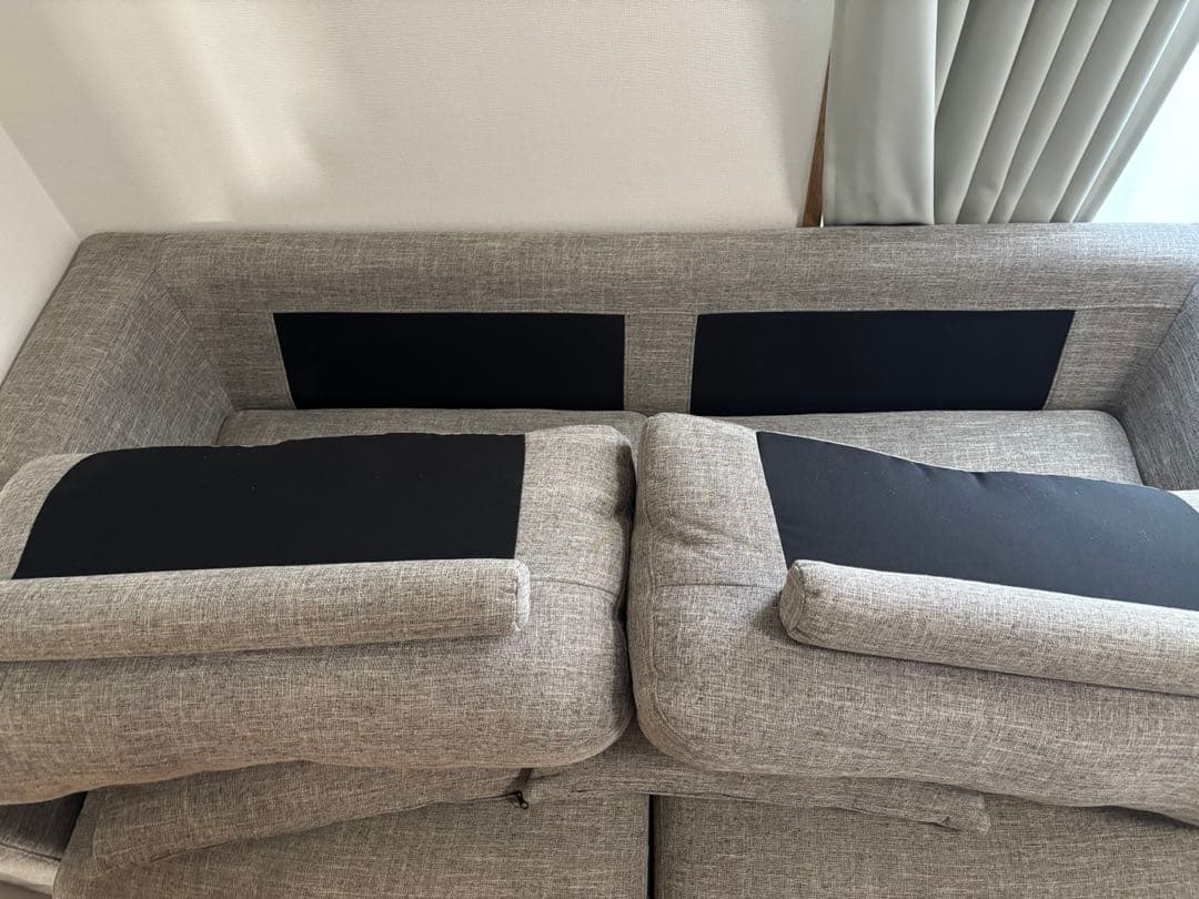 フランフラン キャピタンソファ2Sライトグレー - メルカリ