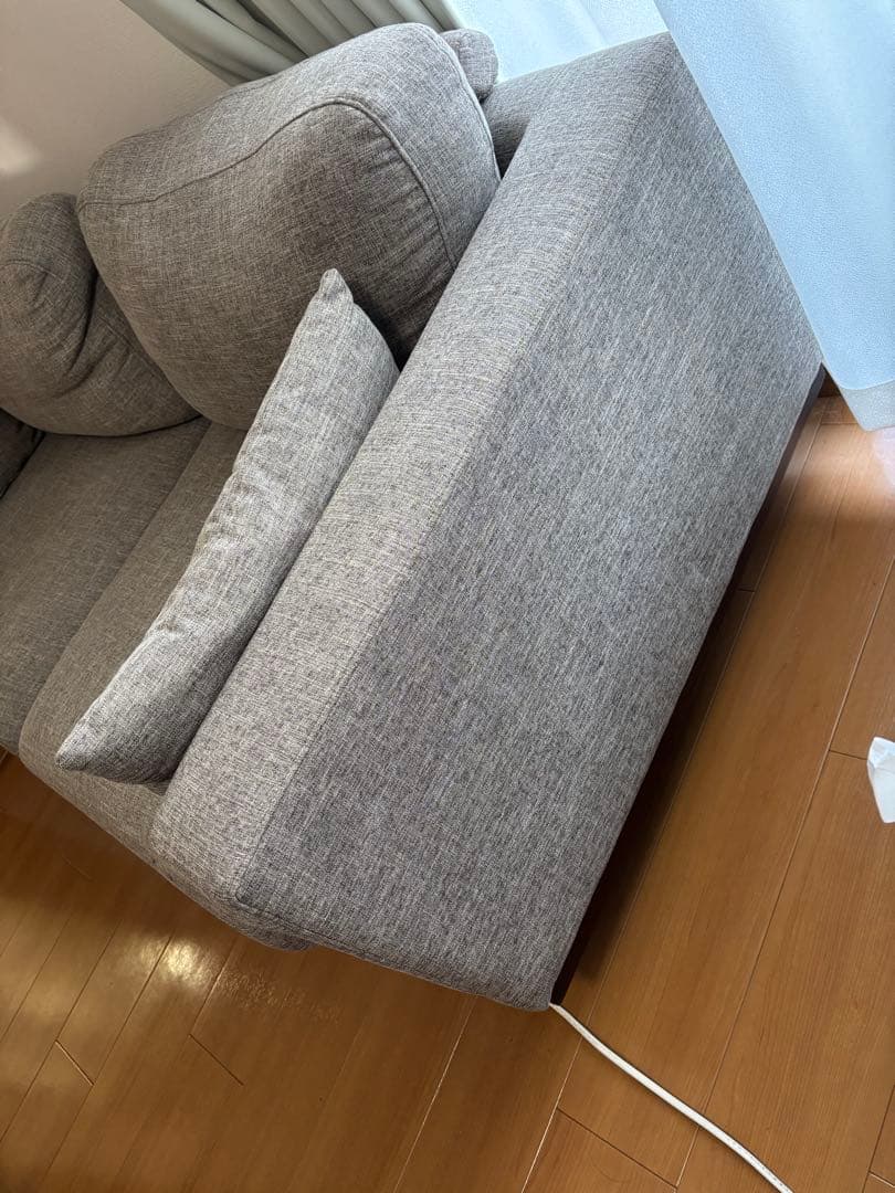 フランフラン キャピタンソファ2Sライトグレー - メルカリ