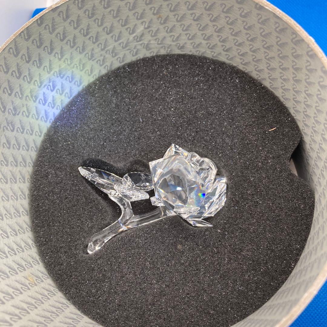 SWAROVSKI スワロフスキー クリスタルローズ 証明書付き 薔薇(384)