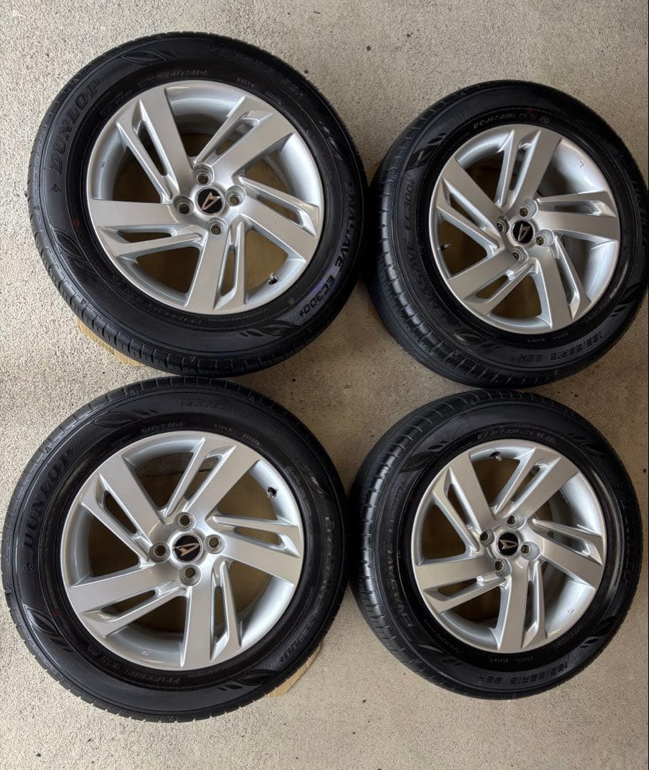 ダイハツロッキー純正アルミDUNLOP エナセーブ EC300 ４本セット 2022年製 新車外し】ダイハツ ロッキー ハイブリッド 純正 17in 6J +40