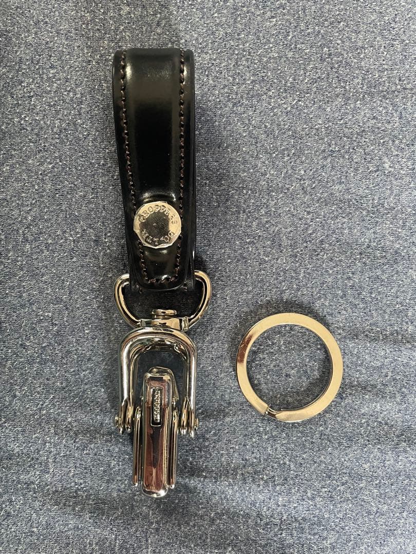 LAST CROPS レザー キーリング コードバン 👑