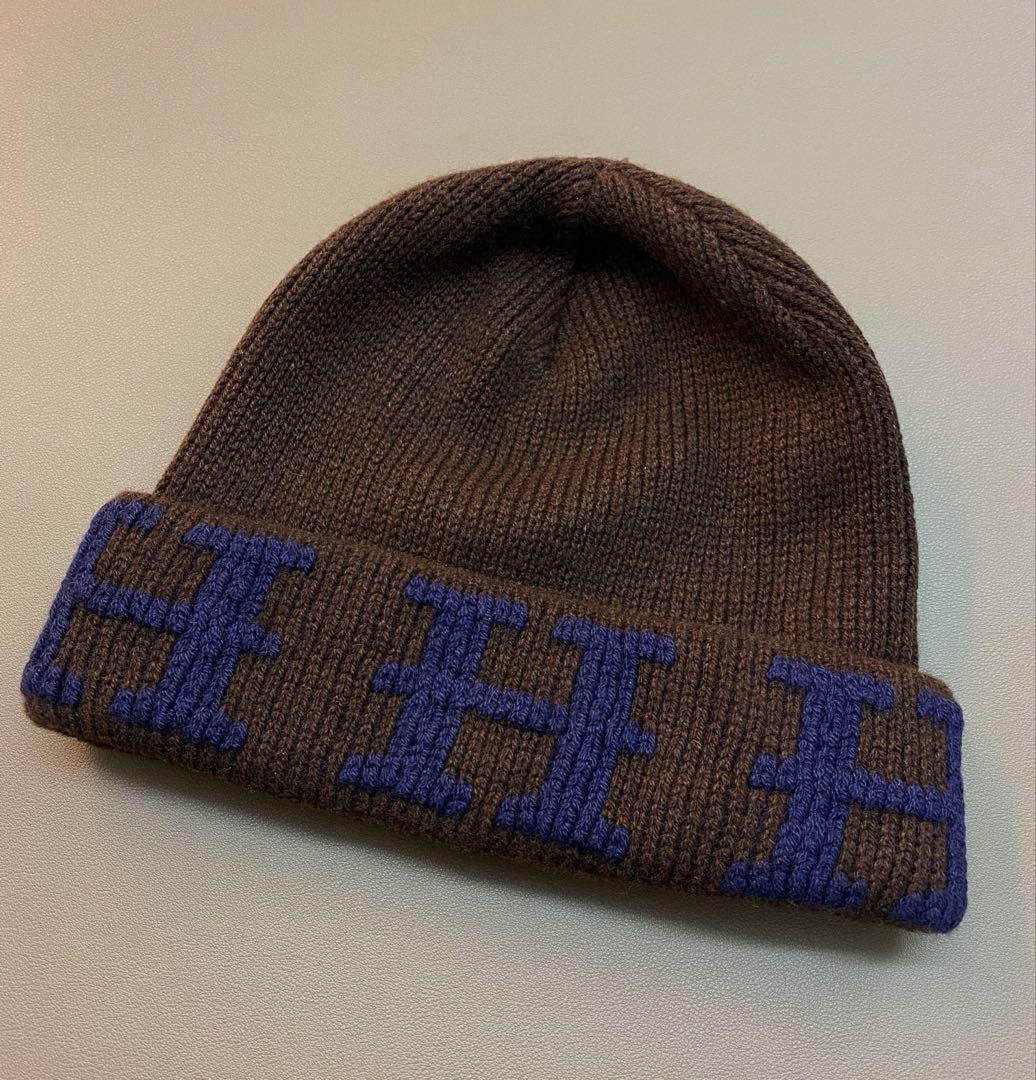 HERMES エルメス　カシミヤニット帽子　L 中古・古着通販】HERMES (エルメス) カシミヤニット帽 ピンク