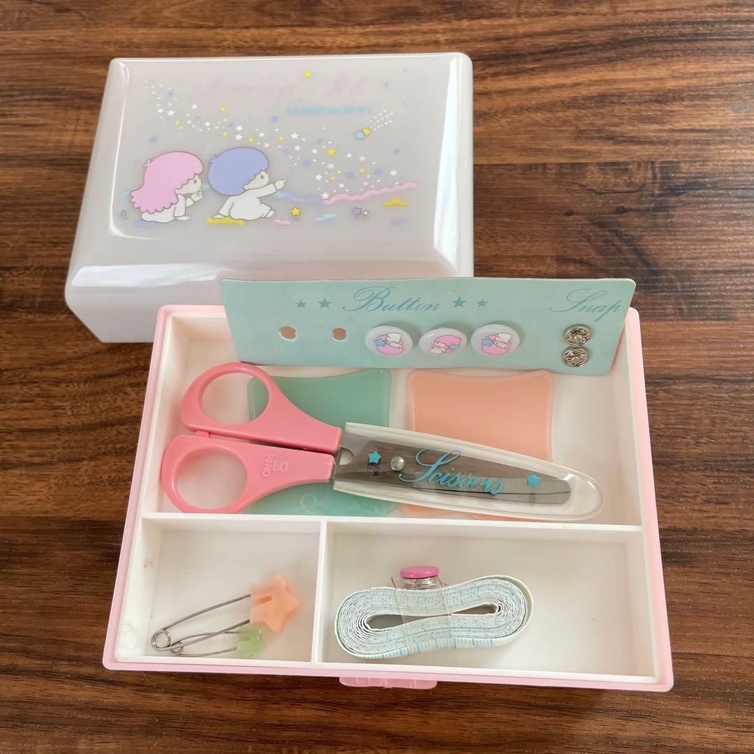 キキララ リトルツインスターズ ソーイングセット 裁縫箱 1976年