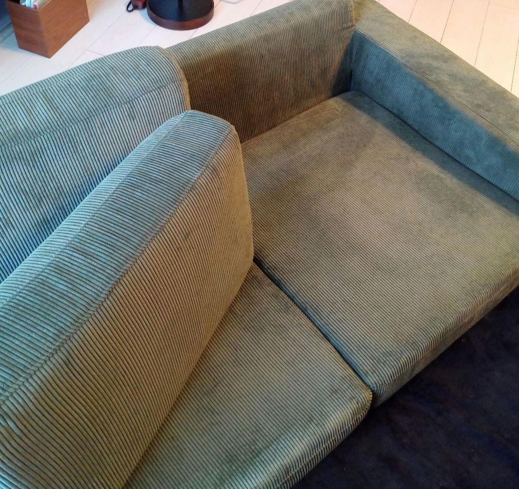 niko andニコアンド ローソファ/グリュックソファー グリーン 幅166