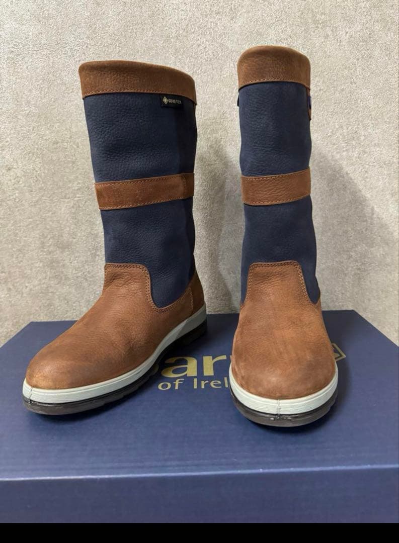 dubarry アルティマGORE-TEX ブラウン ネイビー23.5㎝ Dubarry Ultima Sailing Boots- New Classic Navy/ Brown Colour