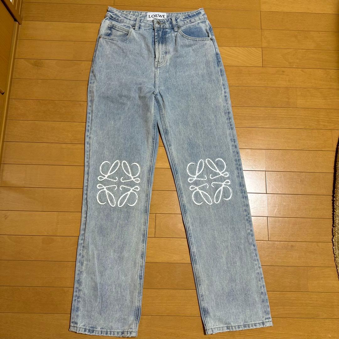 LOEWE ボタンフライジーンズ LOEWE（ロエベ） ボタンフライジーンズ ANAGRAM BAGGY JEANS バギー