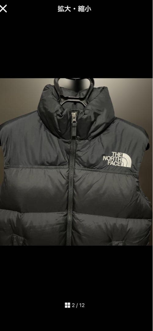 THE NORTH FACE ブラックダウンベスト - メルカリ