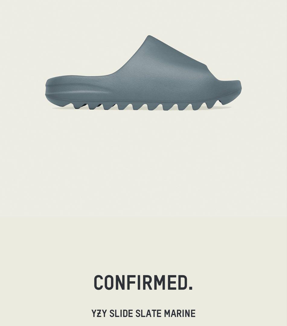 靴 yeezy slide slate marine 28.5cm
