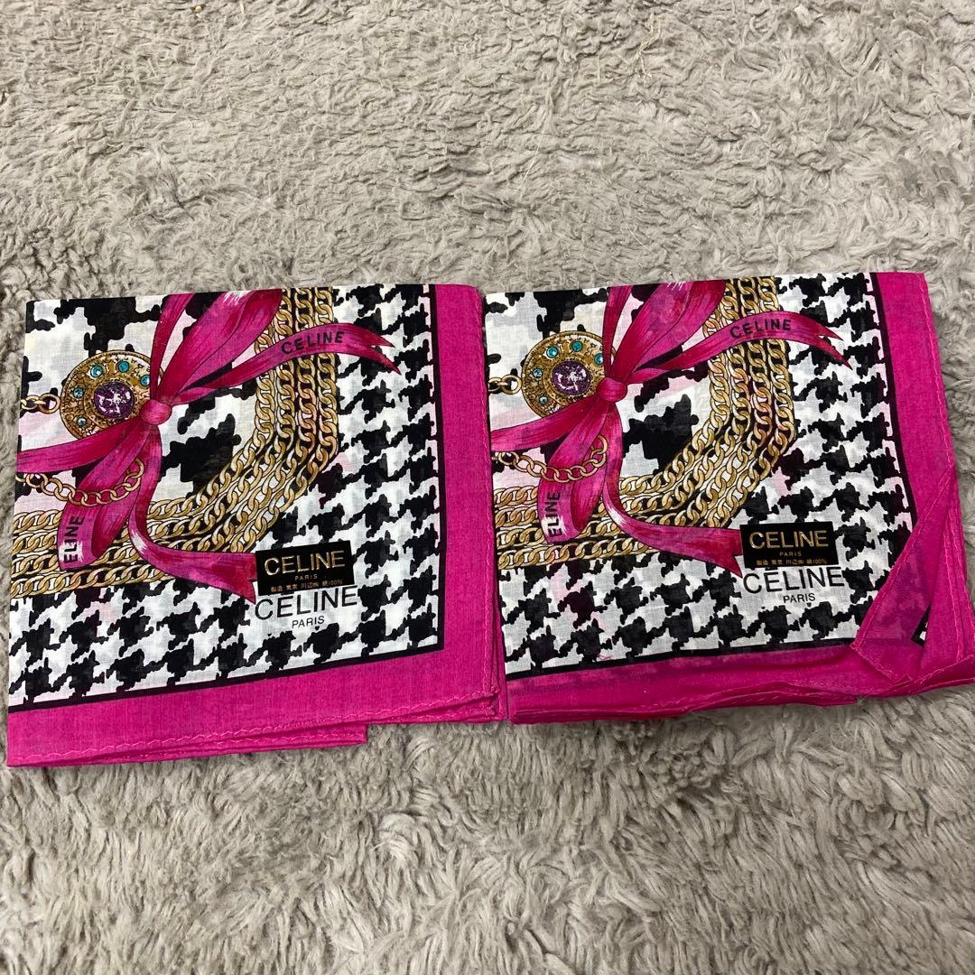 セリーヌ ハンカチ まとめ売り 11枚 CELINE / ハンカチ10枚セット【50×50】