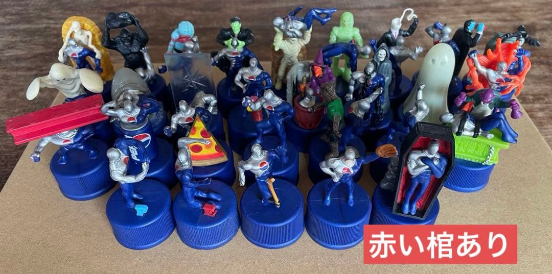 ペプシマン ボトルキャップ レアあり(赤コフィン入) 送料込 - メルカリ