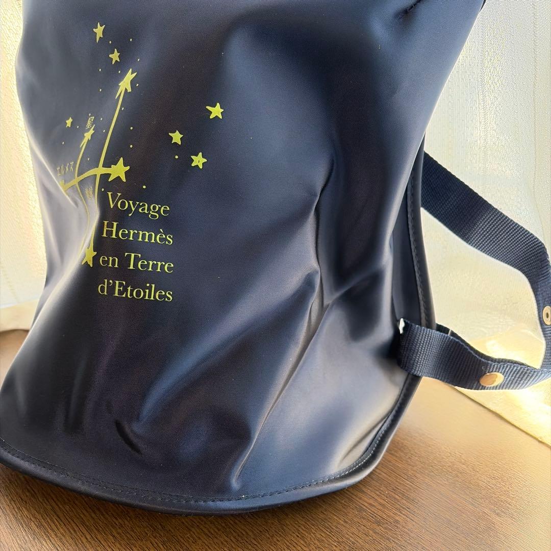 エルメス HERMES リュック 星を巡る旅展 限定 デイパック ネイビー 紺