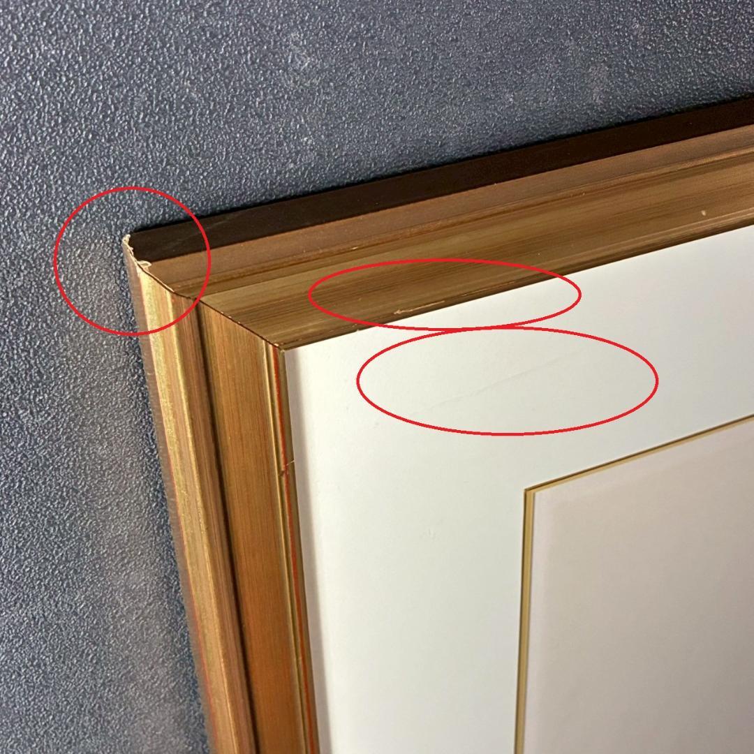 美品 ベルナール・カトラン「白い薔薇の小さな花束」リトグラフ 大作