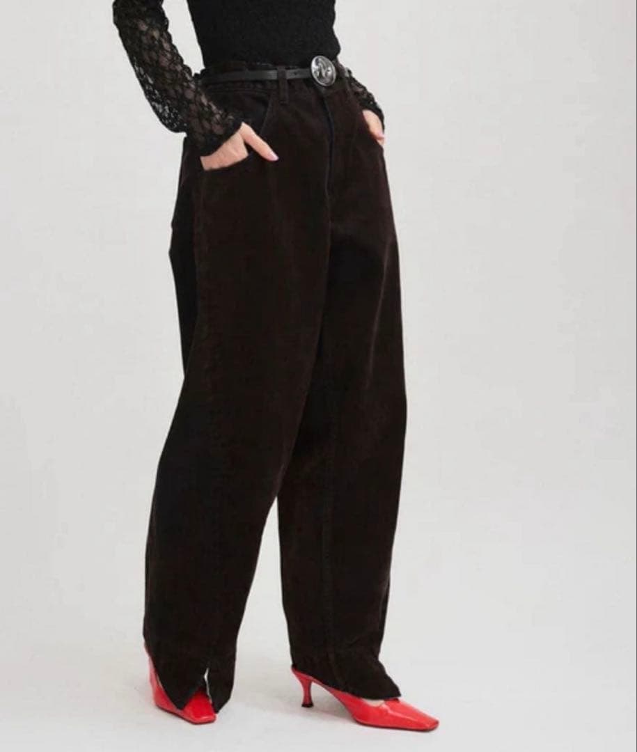 【美品】ADAM ET ROPE' /ルーズフィットアジャストデニム 36 ADAM ET ROPE'（アダムエロペ） ジーンズ デニム デニムパンツ ルーズ