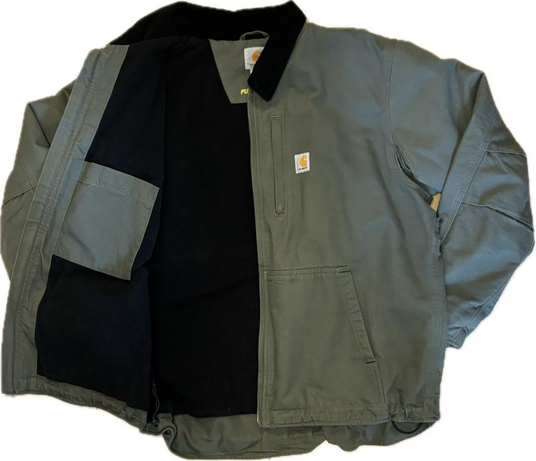 Carhartt ダックジャケット《美品》モスグリーン　デトロイト