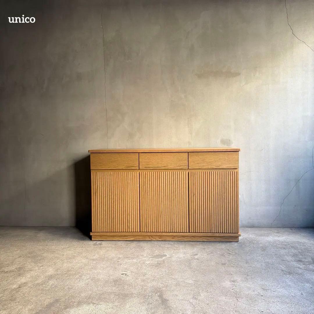 展示品 美品　Unico DIFE(ディフェ) キャビネット W1200 送料込 unico DIFE(ディフェ) キッチンボード W1200 - メルカリ