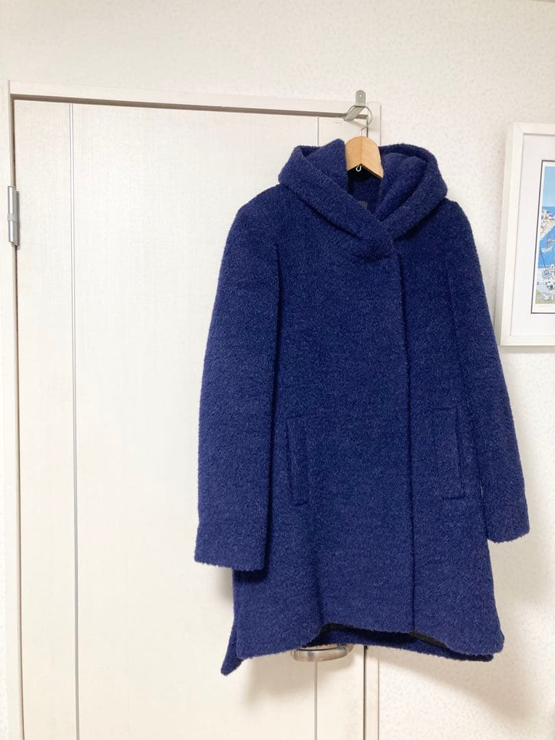 LENER レネール ロングコート バージンウール アルパカ混　M LENER（レネール） ロング コート レディース ウール アルパカ