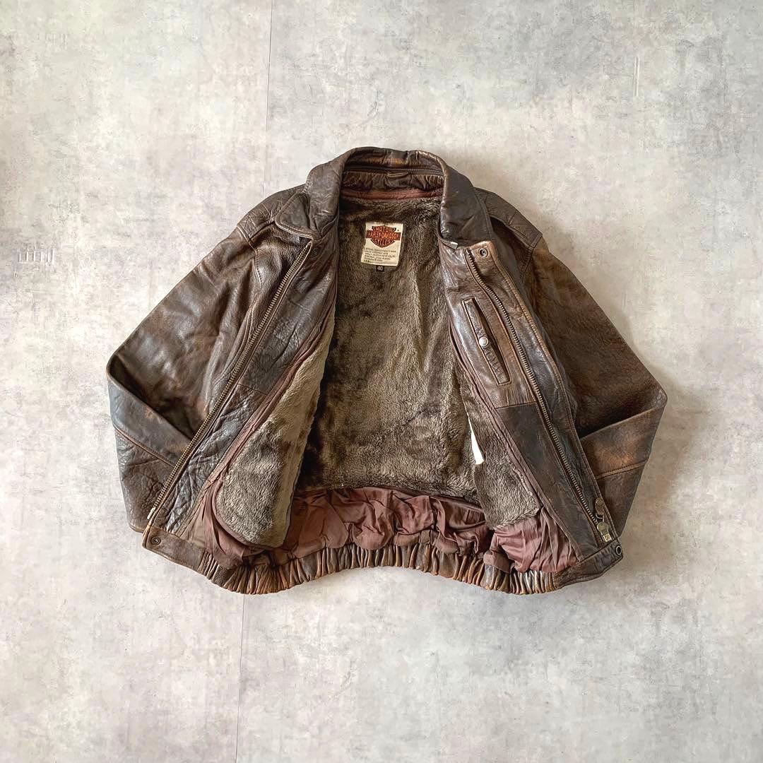 超希少】80s ハーレーダビッドソン フライトレザージャケット A-2