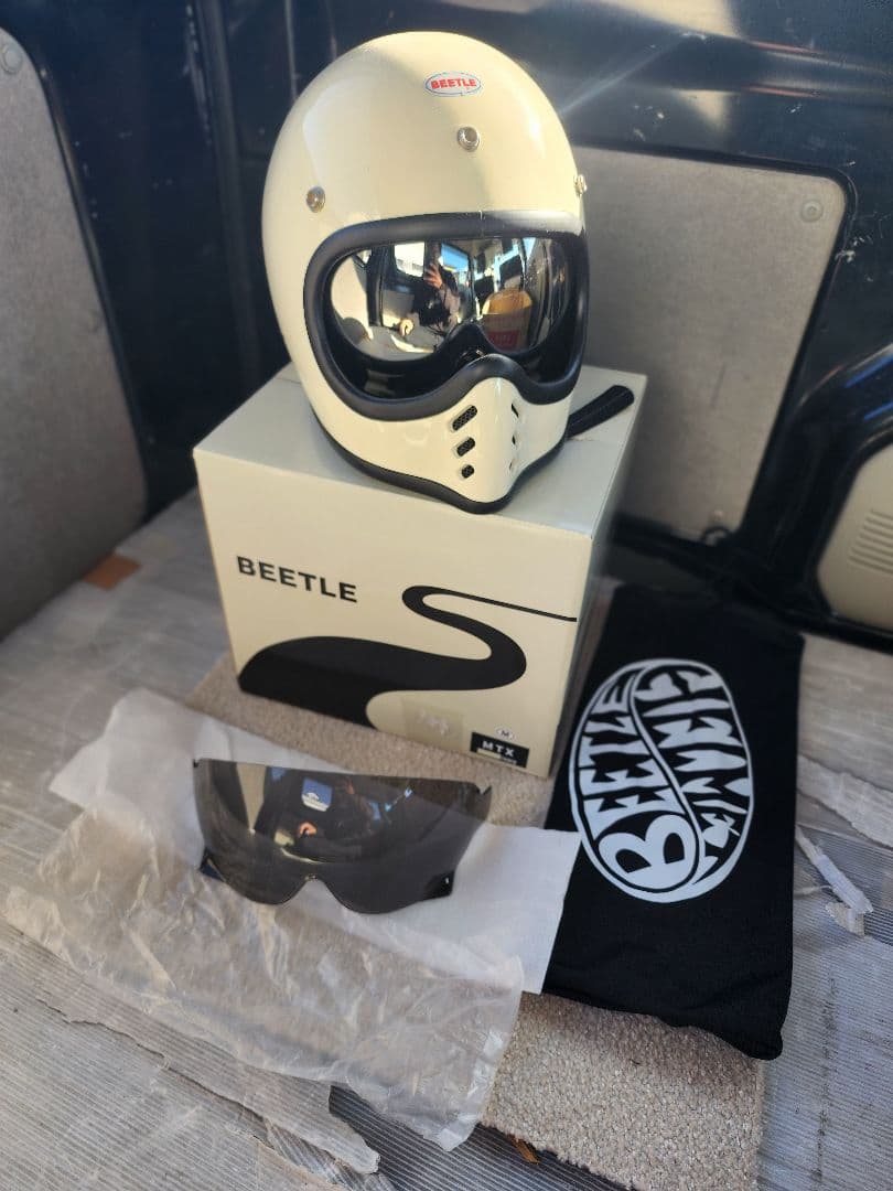 OceanBeetle MTX アイボリー Mサイズ 正規取扱店 オーシャンビートル BEETLE MTX アイボリー ヘルメット