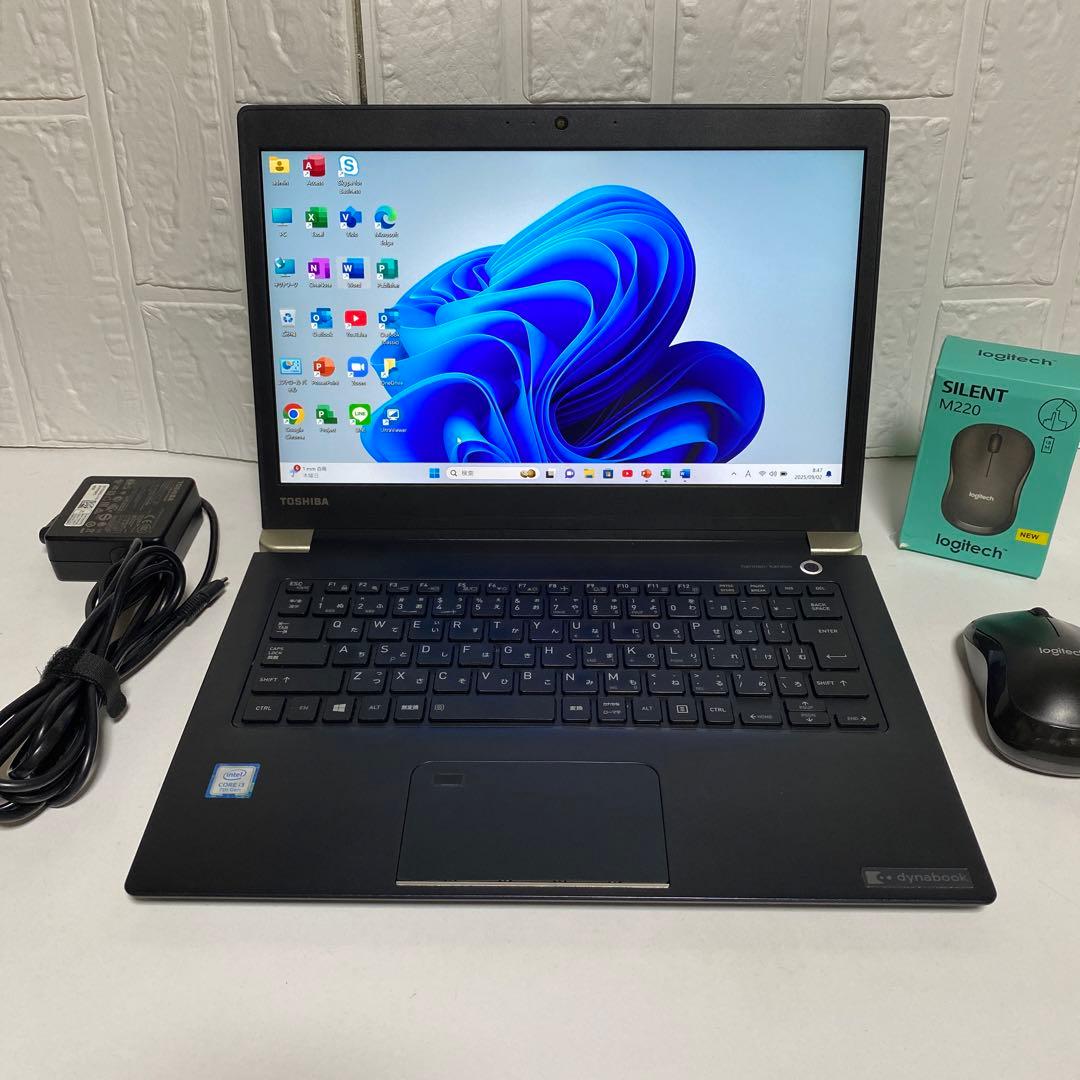 Windows11 オフィス2024年　高速起動SSD 美品　東芝ノートPC dynabook（ダイナブック） ノートパソコン 国産/中古/13.3型/ノートPC