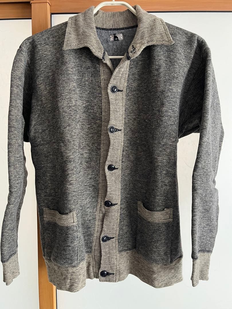WAREHOUSE BODIES 霜降りグレー カーディガン 42 WESTSEA（ウエストシー） カーディガン WEB限定 別注 7G ショール