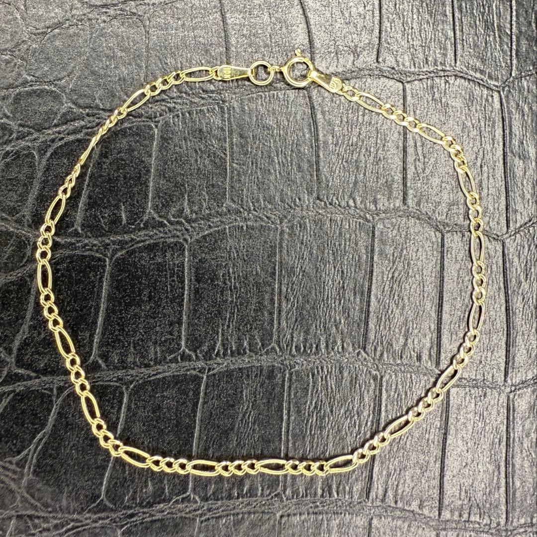 k*u様 10K Figaro Bracelet 19cm 2mm Amazon.com: Nuragold 10k Real Yellow Gold Figaro Link 9mm Chain