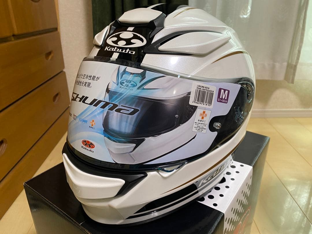 OGK kabuto フルフェイス Shuma NOVA Mサイズ ホワイト - メルカリ