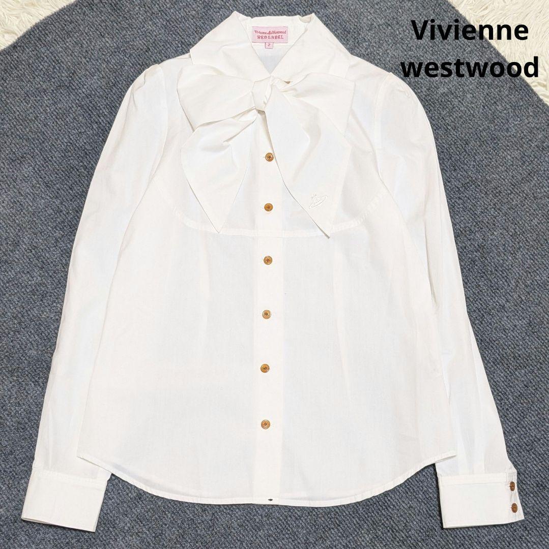 ヴィヴィアンウエストウッド変形デザイン長袖シャツストライプ