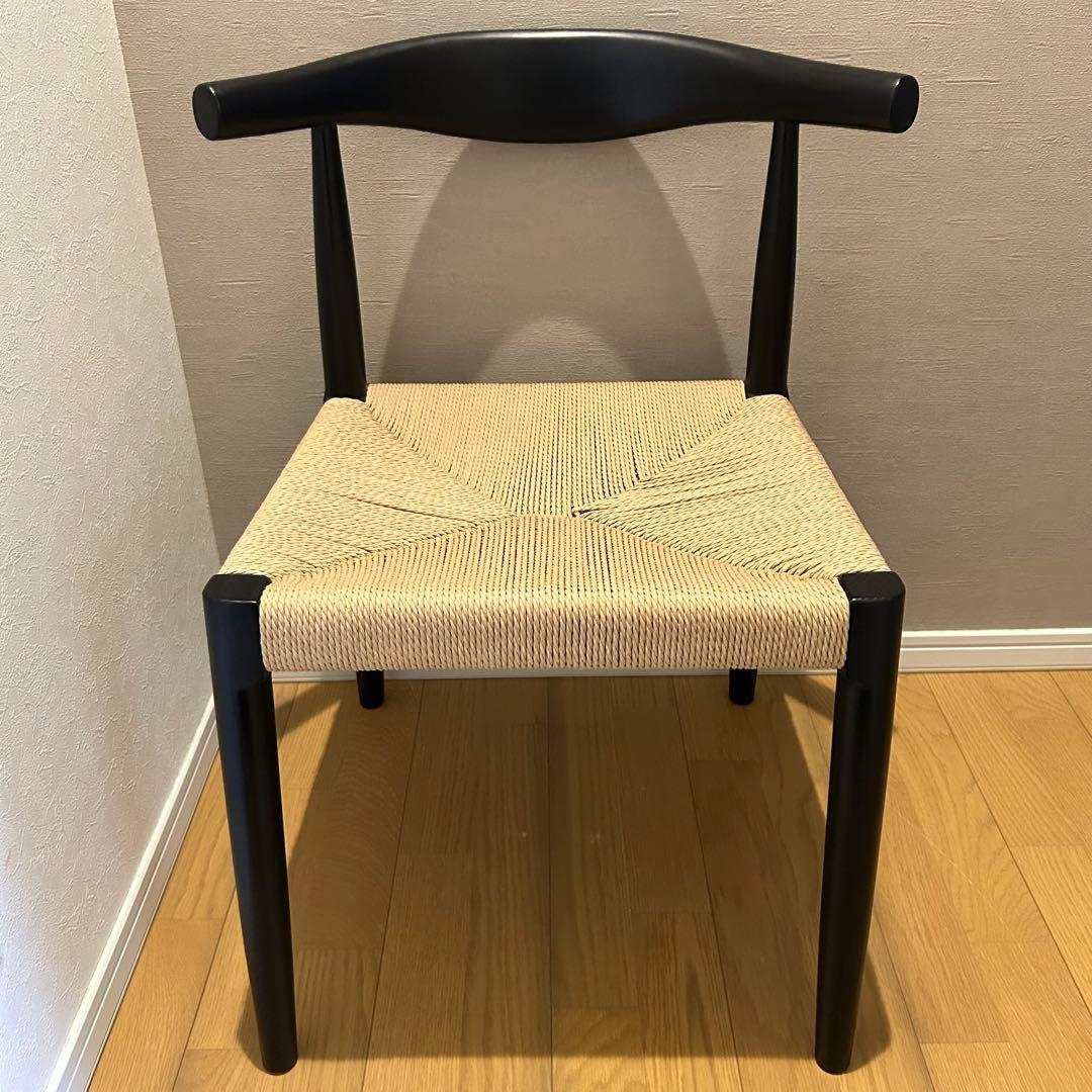 【美品】ペーパーコードチェア　その③　ハンスJウェグナー　リプロダクト ハンス・J・ウェグナー ザ・チェア ペーパーコード(カナコ編み) リ