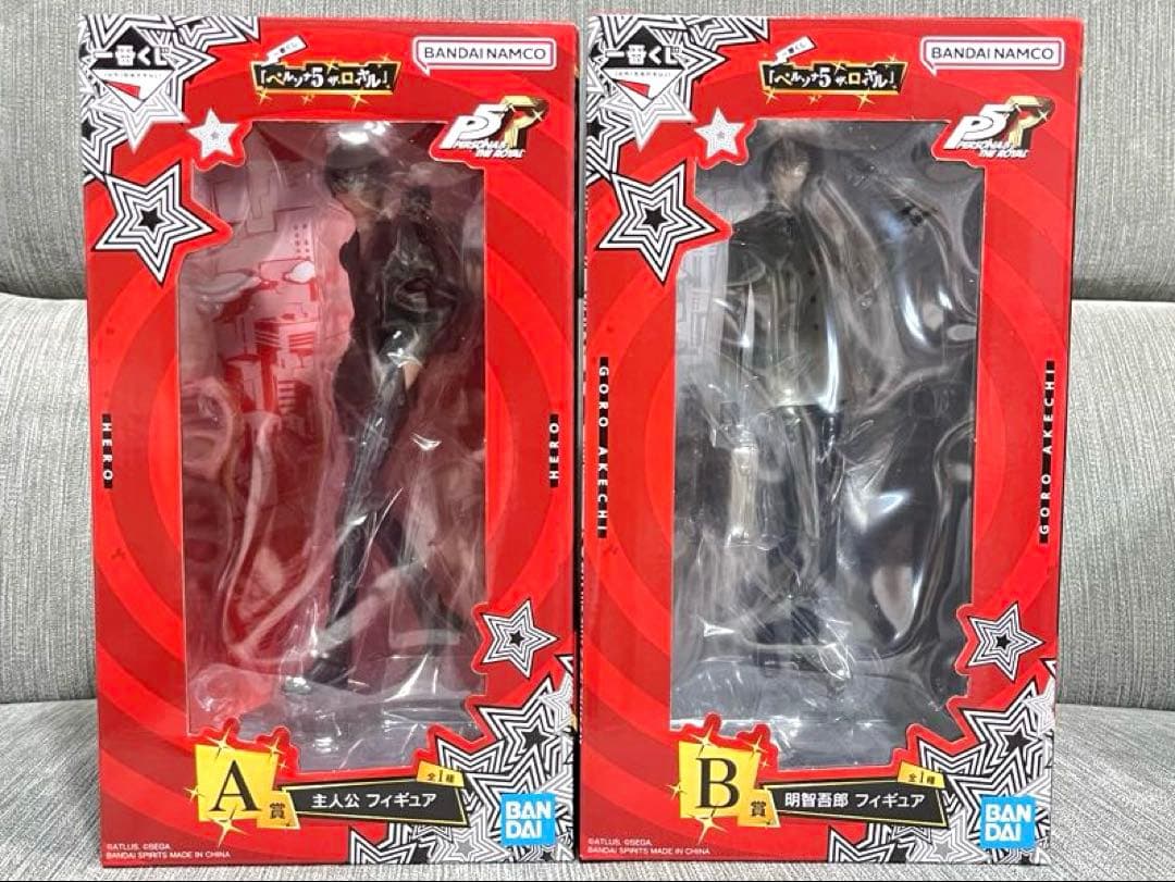 ペルソナ5ザ・ロイヤル 一番くじ A賞 B賞 フィギュア 主人公 明智吾郎