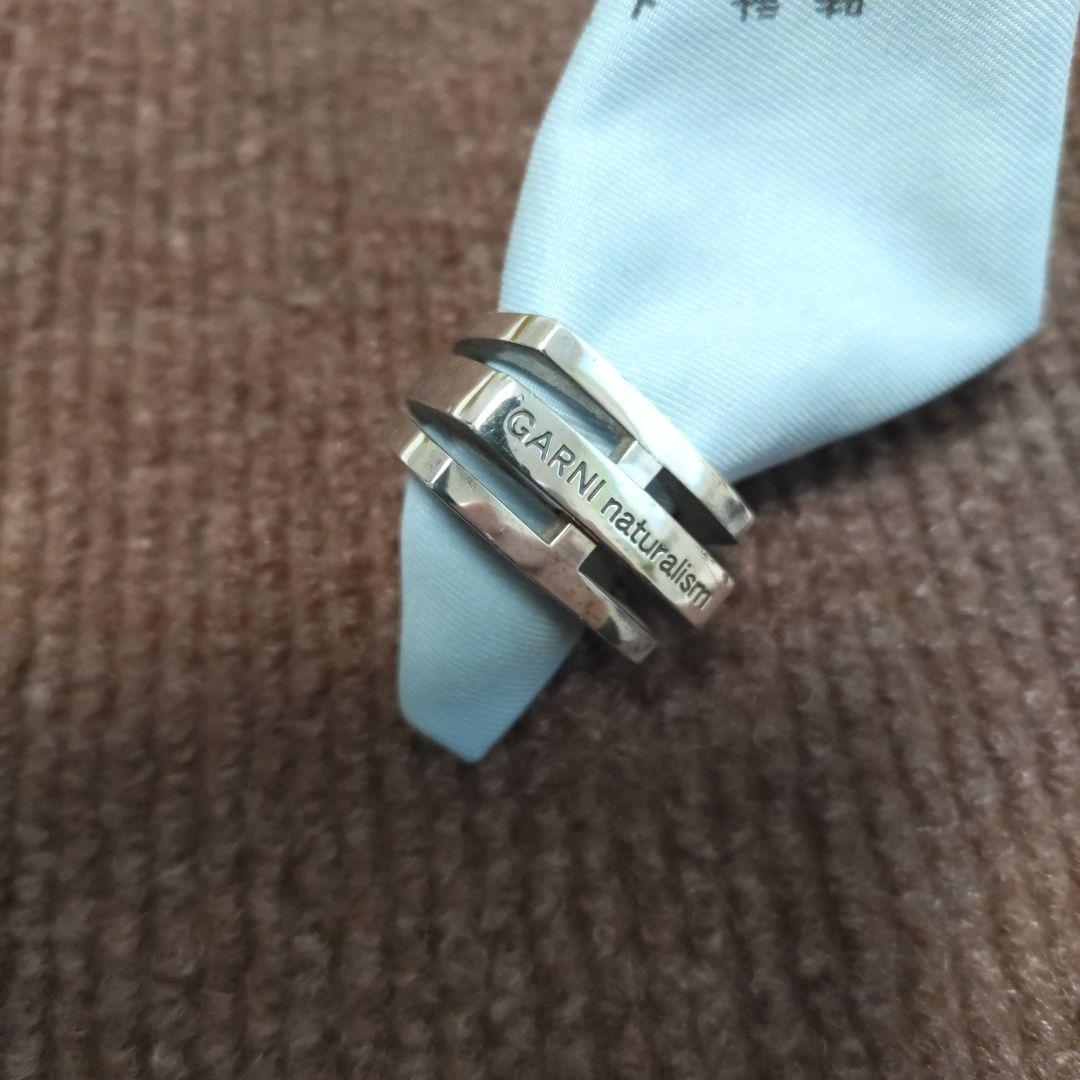 【お値下げ中】GARNI ナチュラリズム シルバーリング　内径約19mm 楽天市場】【GARNI】ガルニ デザインリング ナチュラリズム 約7.6g 15