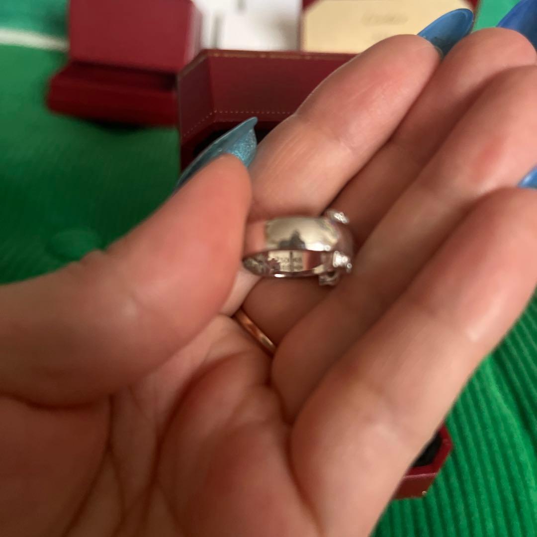 Cartier リング 2C ブークルセ K18WG ダイヤモンド 8号 - メルカリ