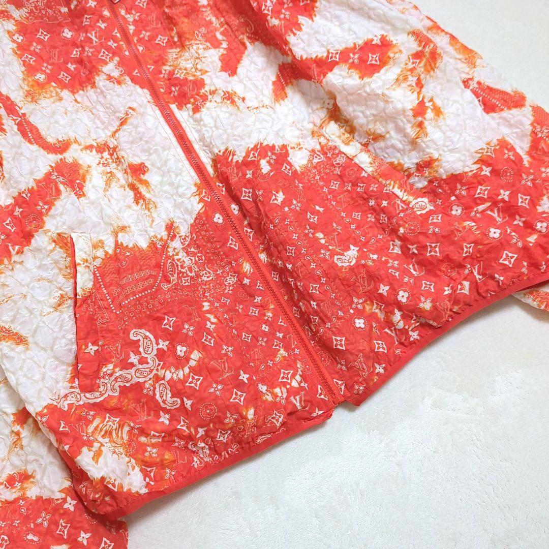 希少60 ルイヴィトン 22AW モノグラムバンダナ ブリーチ加工 タイダイ