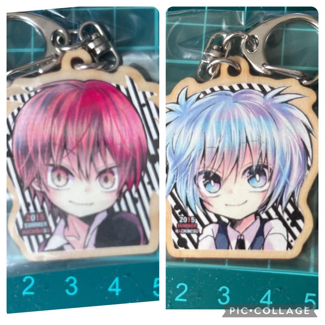 潮田渚 赤羽業 両面ウッドキーホルダー 暗殺教室 - メルカリ