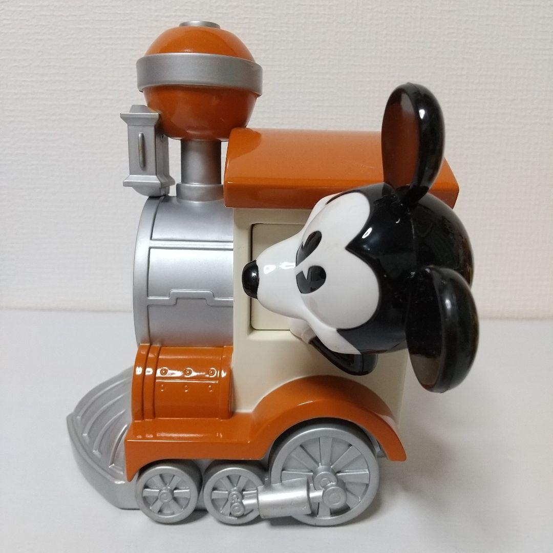 ディズニー ミッキー 目覚まし時計 汽車 機関車 レア レトロ 置き時計