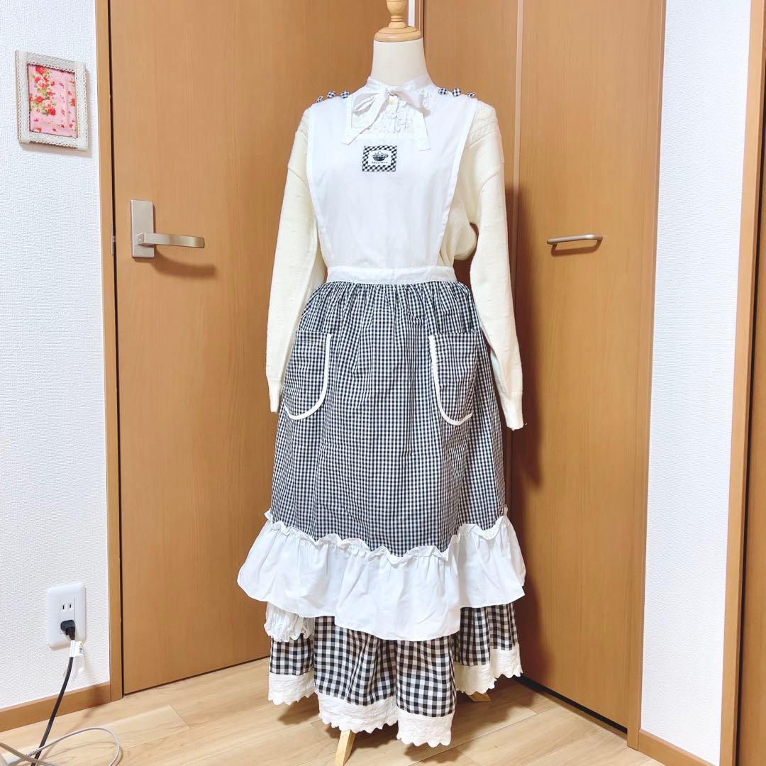 カントリーコーデセット　エプロンドレス カントリーエプロンワンピース 送料込み | Pay ID