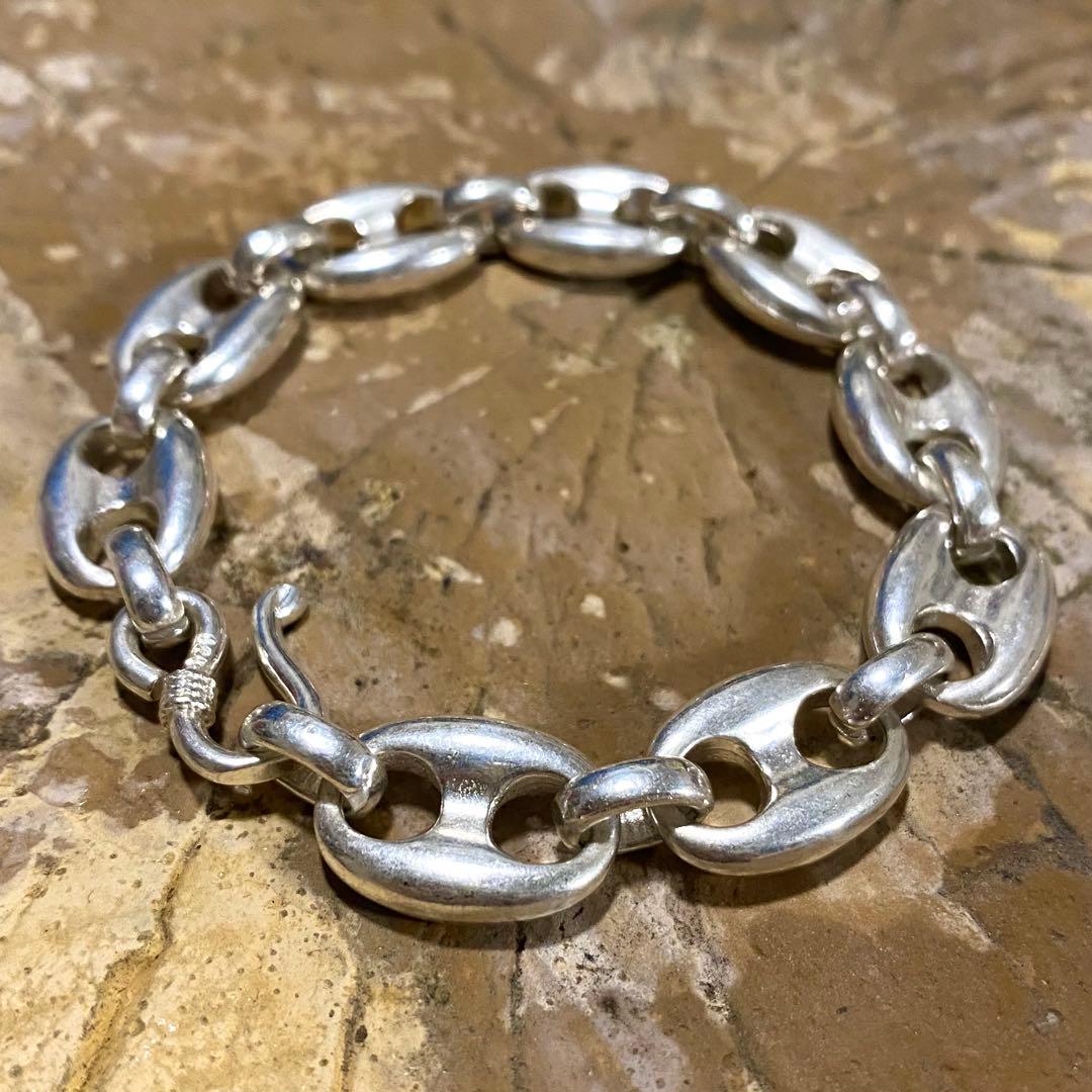 ネプチューン アンカー シルバー925 ブレスレット チェーン シルバー シルバー925 アンカーチェーン ブレスレット シルバー マンテル Tバー