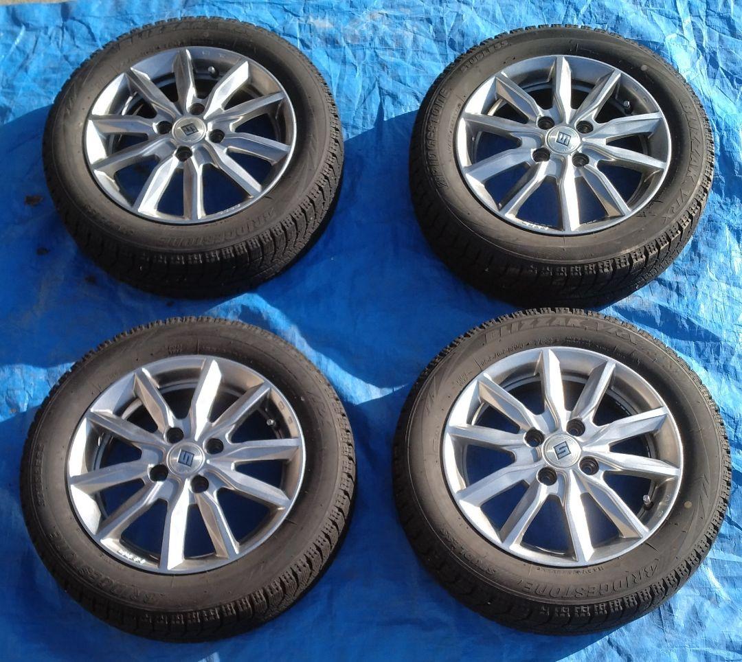 BLIZZAK 155/65R14 スタッドレスタイヤセット BRIDGESTONE（ブリヂストン） 155/65R14 軽自動車【アルミ付