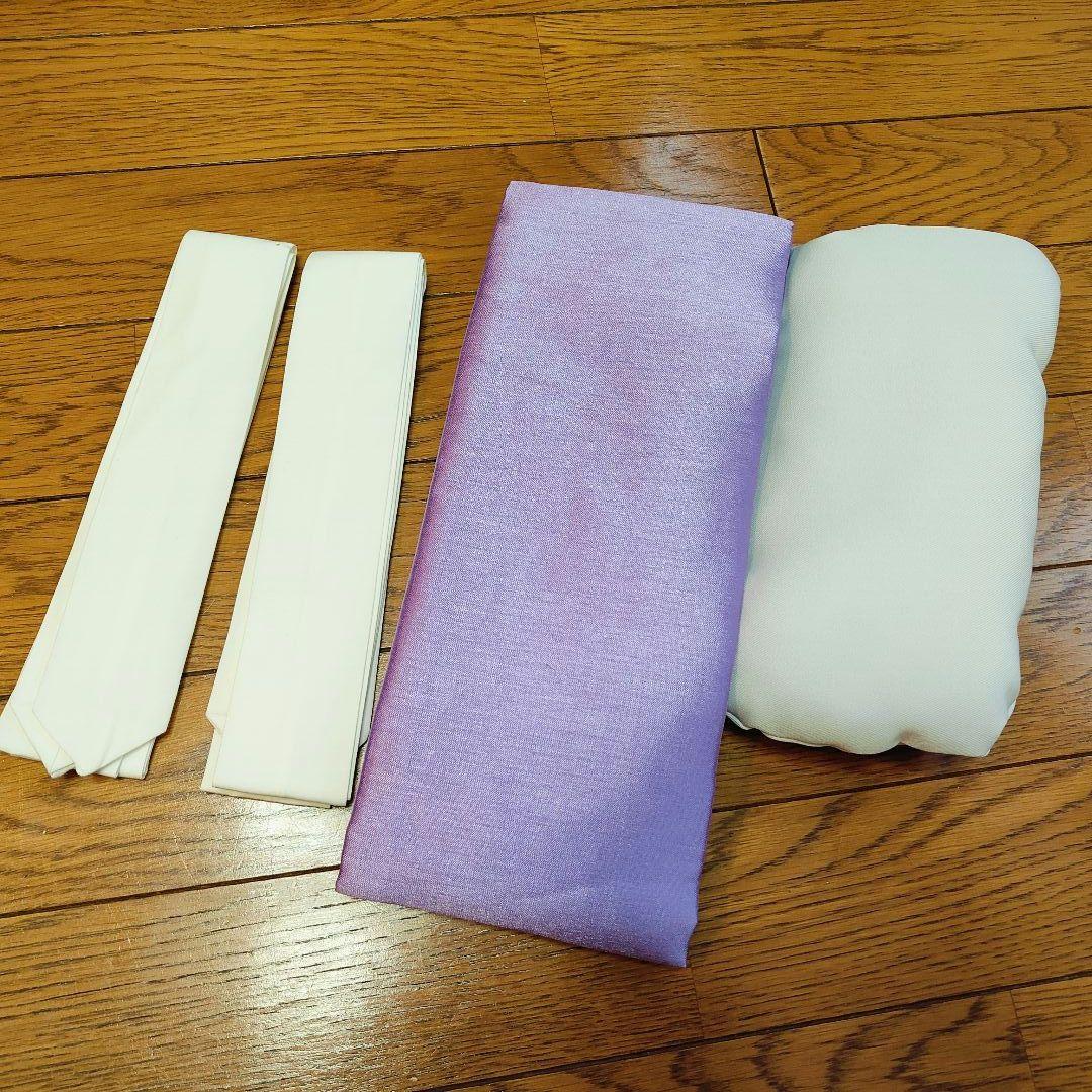 arisana（アリサナ）オフホワイト×グレー 花柄着物・袴 120cm arisana