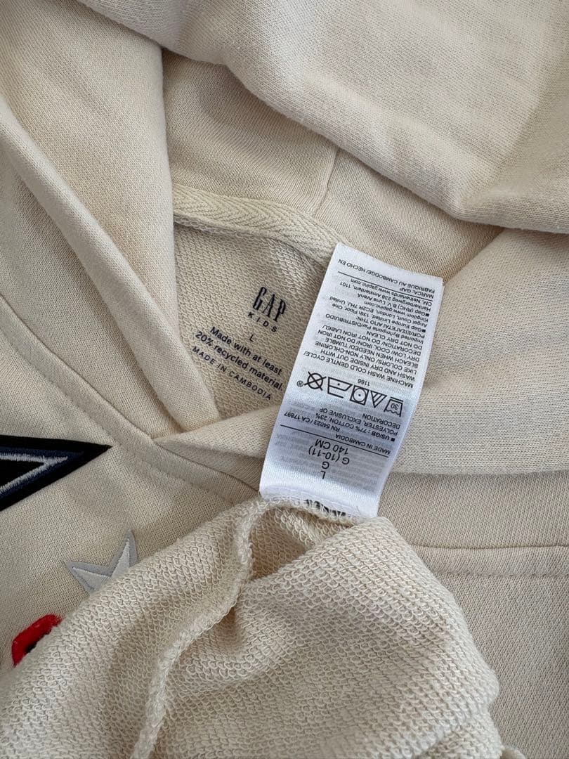 レア☆星GAP十字架ワッペンy2kパーカー 平成ギャルNANAストリート古着