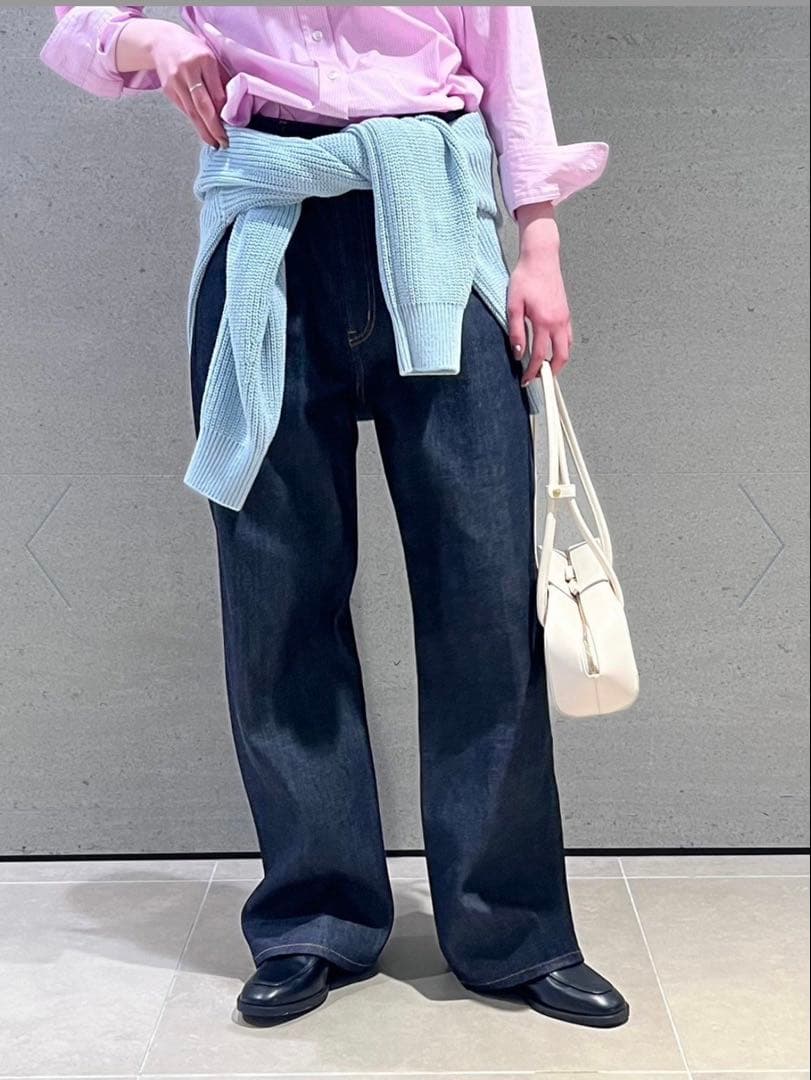 《新品》MilaOwenセルビッチ ワイドストレート デニムパンツ サイズ0