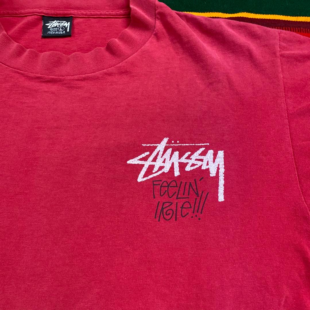 STUSSY 80s 黒タグ 初期 Rなし USA ラスタライオン old レア - メルカリ