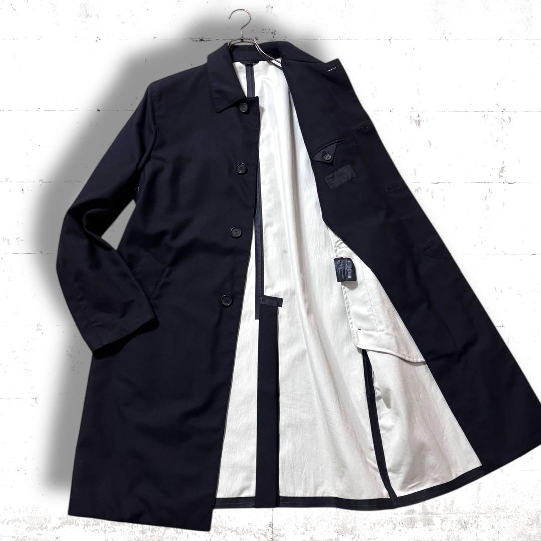 イタリア製　PRADA ウール　ステンカラー　コート　ロング　XL 比翼デザイン イタリア製 PRADA ウール ステンカラー コート ロング XL 比翼デザイン