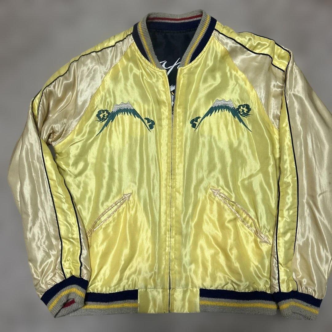 東洋スカジャン白虎x龍、鷹Mリバーシブル渋谷龍太着用モデル