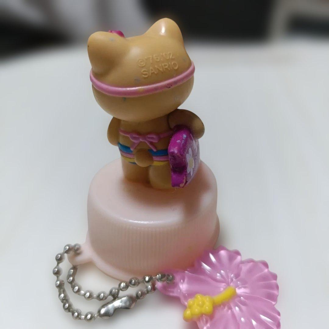 激レア 2002年 日焼けキティペットボトルフィギュアマスコット